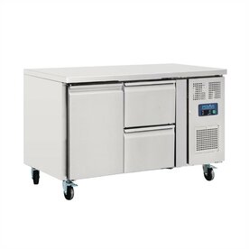 Polar gekoelde werkbank 1 deur en 2 laden 282ltr