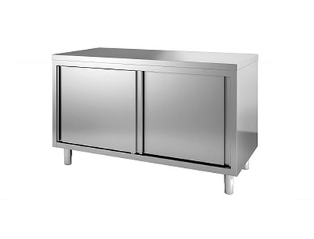 Werktafel 1200 x 600 mm met schuifdeuren