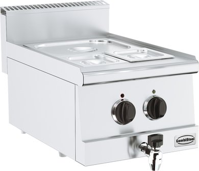 Elektrische bain marie met aftapkraan 