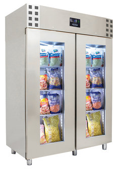 RVS glasdeur koelkast Pro Line