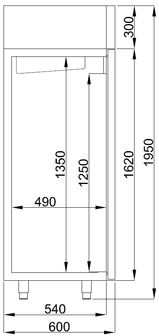 RVS Vrieskast - 400 liter