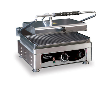 Contact grill - 510 mm breed - geribbeld oppervlak