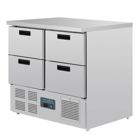 Polar gekoelde werkbank 4 laden 240ltr