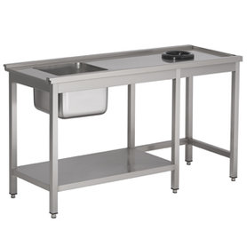 Aanvoertafel ½ bodemschap en afvalgat - 1000 mm - rechts van de machine 